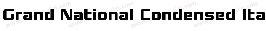 Grand National Condensed Italic Con字体转换